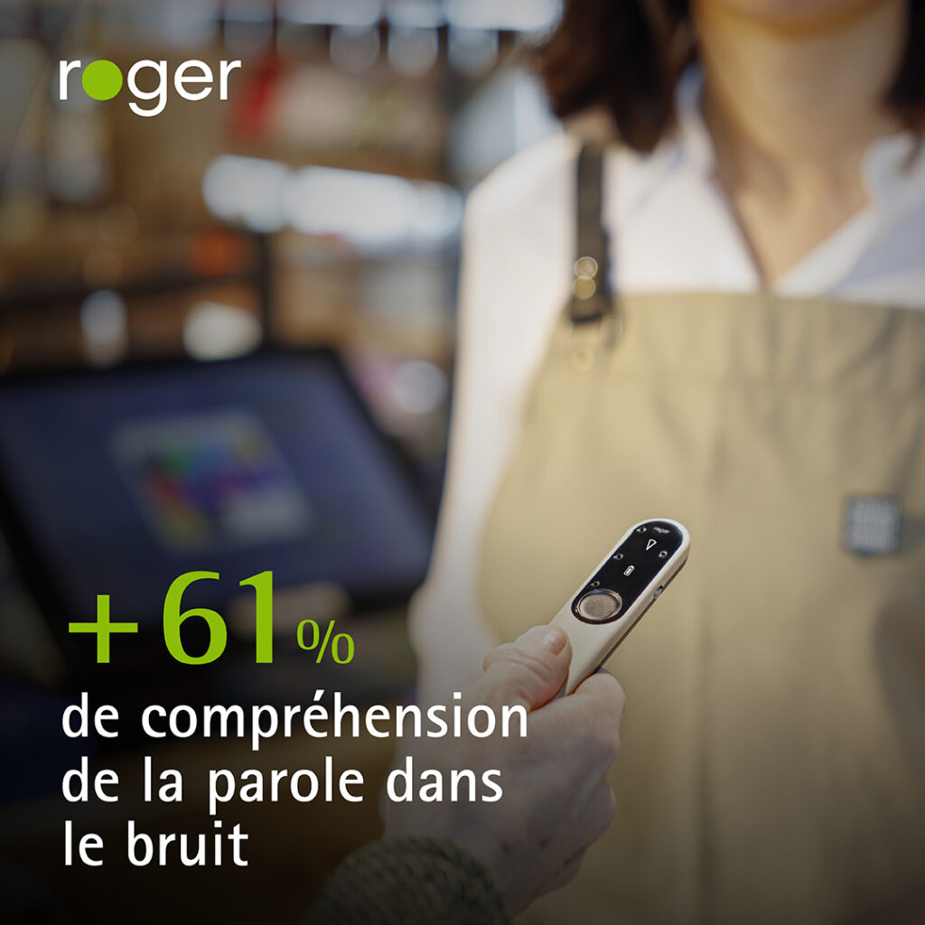 image mettant en scène le Roger appareil Phonak