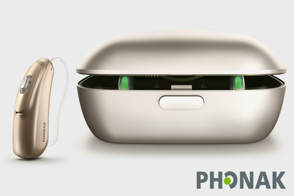 appareil auditif phonak avec chargeur
